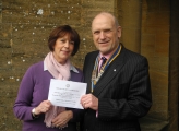 Cheque Presentation (Derek Nevell) to Macmillan